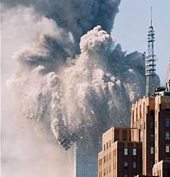 World Trade Center Exploding